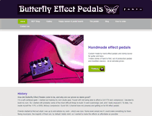 Tablet Screenshot of butterflyeffectpedals.com